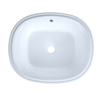 TOTO LT483G#01 Maris 17-5/8" X 14-9/16" Oval Undermount Bathroom Sink With Cefiontect - Cotton White