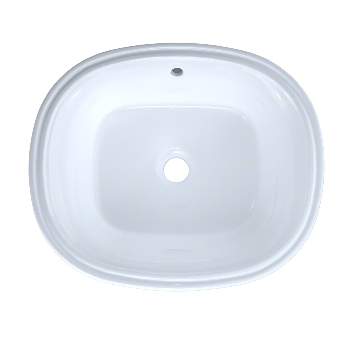 TOTO LT483G#01 Maris 17-5/8" X 14-9/16" Oval Undermount Bathroom Sink With Cefiontect - Cotton White