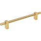 JEFFREY ALEXANDER 698-160BG Larkin Knurled Ends 160 mm Center-to-Center Bar Pull - Brushed Gold