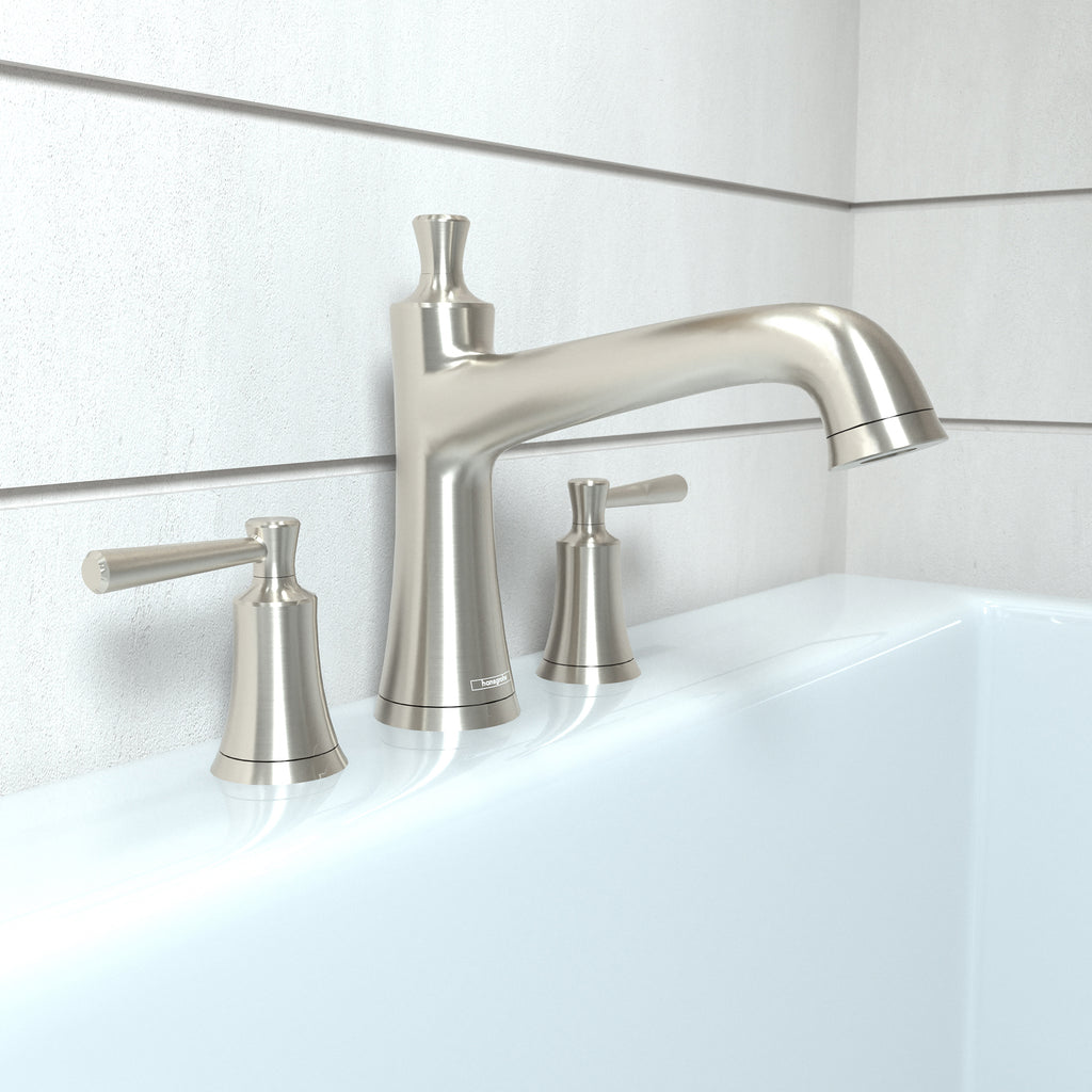 HANSGROHE 04776820 Joleena 3-Hole Roman Tub Set Trim - Brushed Nickel