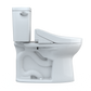 TOTO MW7763084CSFG.10#01 Drake WASHLET+ Two-Piece Elongated 1.6 GPF Universal Height TORNADO FLUSH Toilet with C5 Bidet Seat , Cotton White