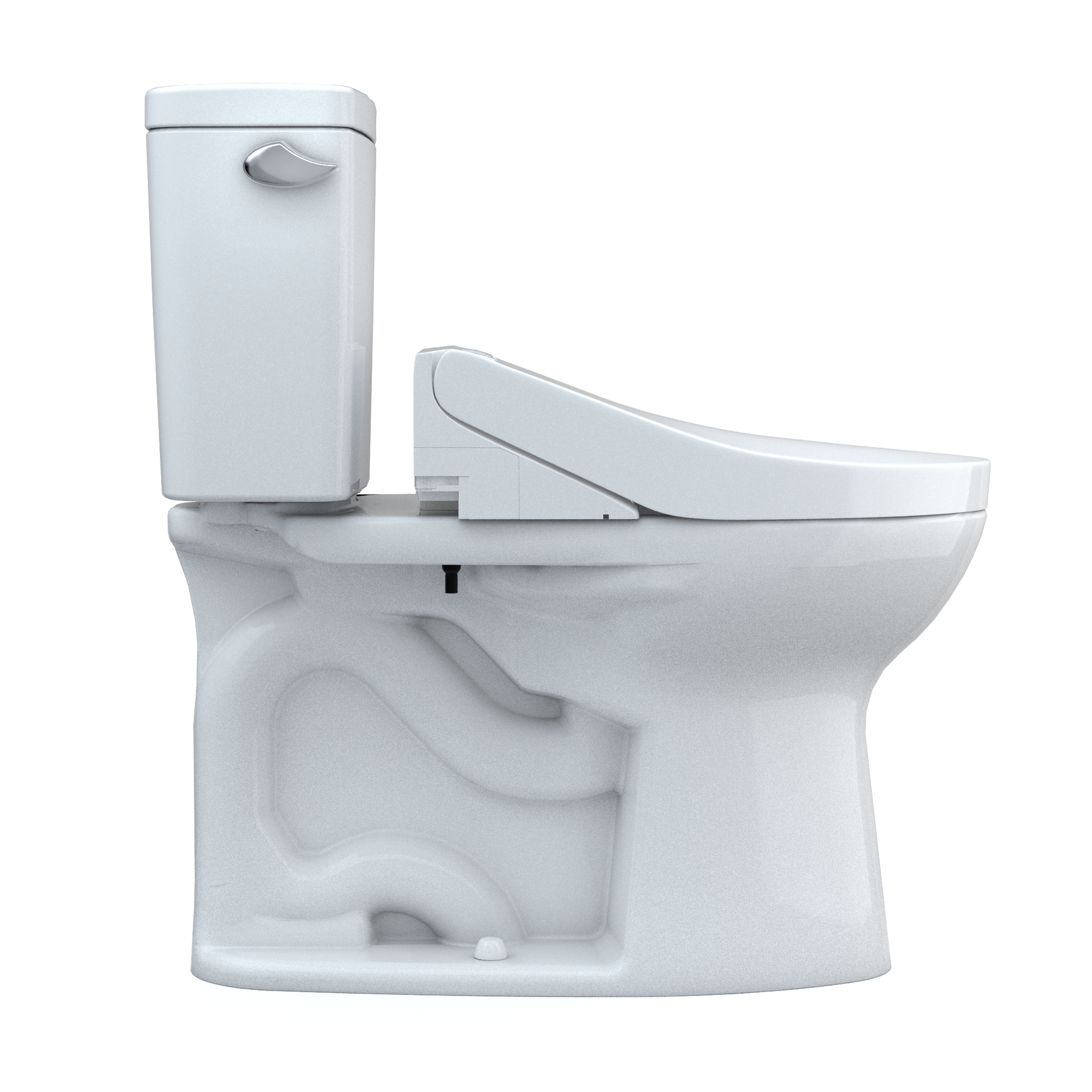 TOTO MW7763084CSG#01 Drake Washlet+ Two-Piece Elongated 1.6 Gpf Tornado Flush Toilet With C5 Bidet Seat - Cotton White