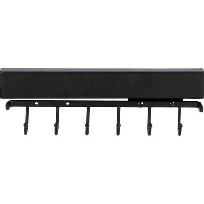 HARDWARE RESOURCES 295B-MB Matte Black 12" Belt Rack - Matte Black