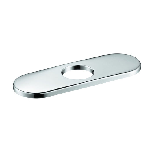 HANSGROHE 06490000 E&S Accessories Base Plate for Contemporary Single-Hole Faucets, 6" - Chrome
