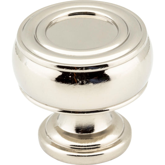 JEFFREY ALEXANDER 127NI Bremen 2 1-3/16" Diameter Mushroom Knob - Polished Nickel