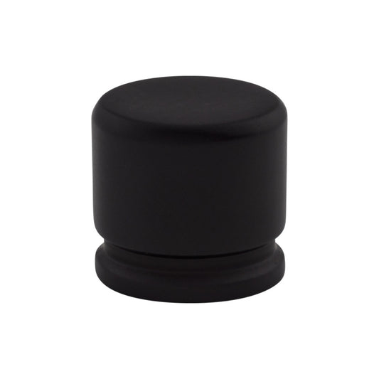 TOP KNOBS TK59BLK Oval 1 1/8" Length Oval Knob - Flat Black