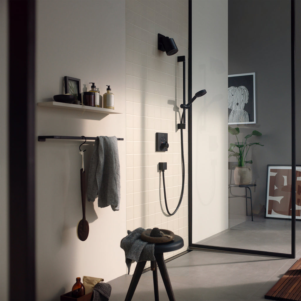 HANSGROHE 24132671 Pulsify S Showerhead 105 1-Jet, 1.75 GPM - Matte Black