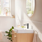 HANSGROHE 72517671 Rebris S Single-Hole Faucet 110 with Pop-Up Drain, 1.2 GPM - Matte Black