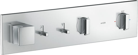 AXOR ShowerComposition Thermostatic Module Trim for 2 Functions in Chrome