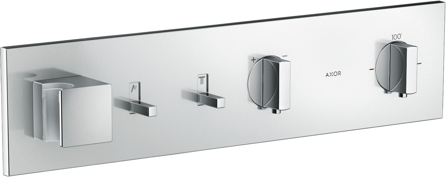 AXOR 12571001 ShowerComposition Thermostatic Module Trim for 2 Functions - Chrome