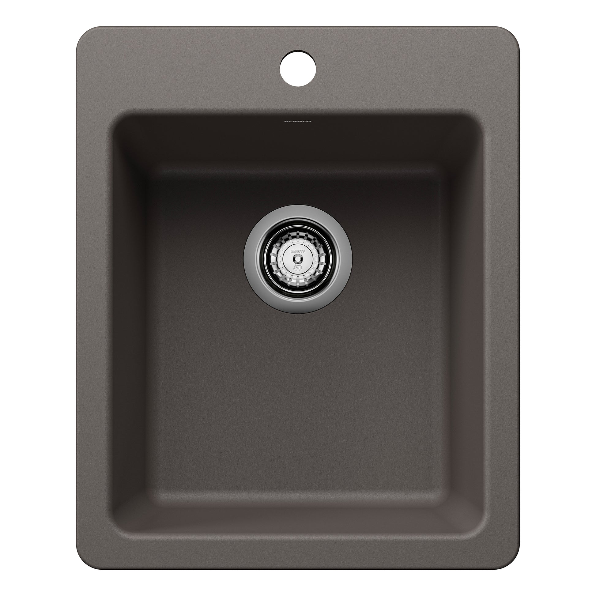 BLANCO 443240 Liven Liven SILGRANIT 17" Dual Mount Bar Sink - Volcano Gray in Volcano Gray