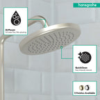 HANSGROHE 26465821 Croma Showerhead 220 1-Jet, 2.5 GPM - Brushed Nickel