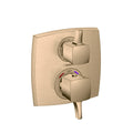 HANSGROHE 15728141 Ecostat Classic Thermostatic Trim with Volume Control and Diverter, Square - Brushed Bronze