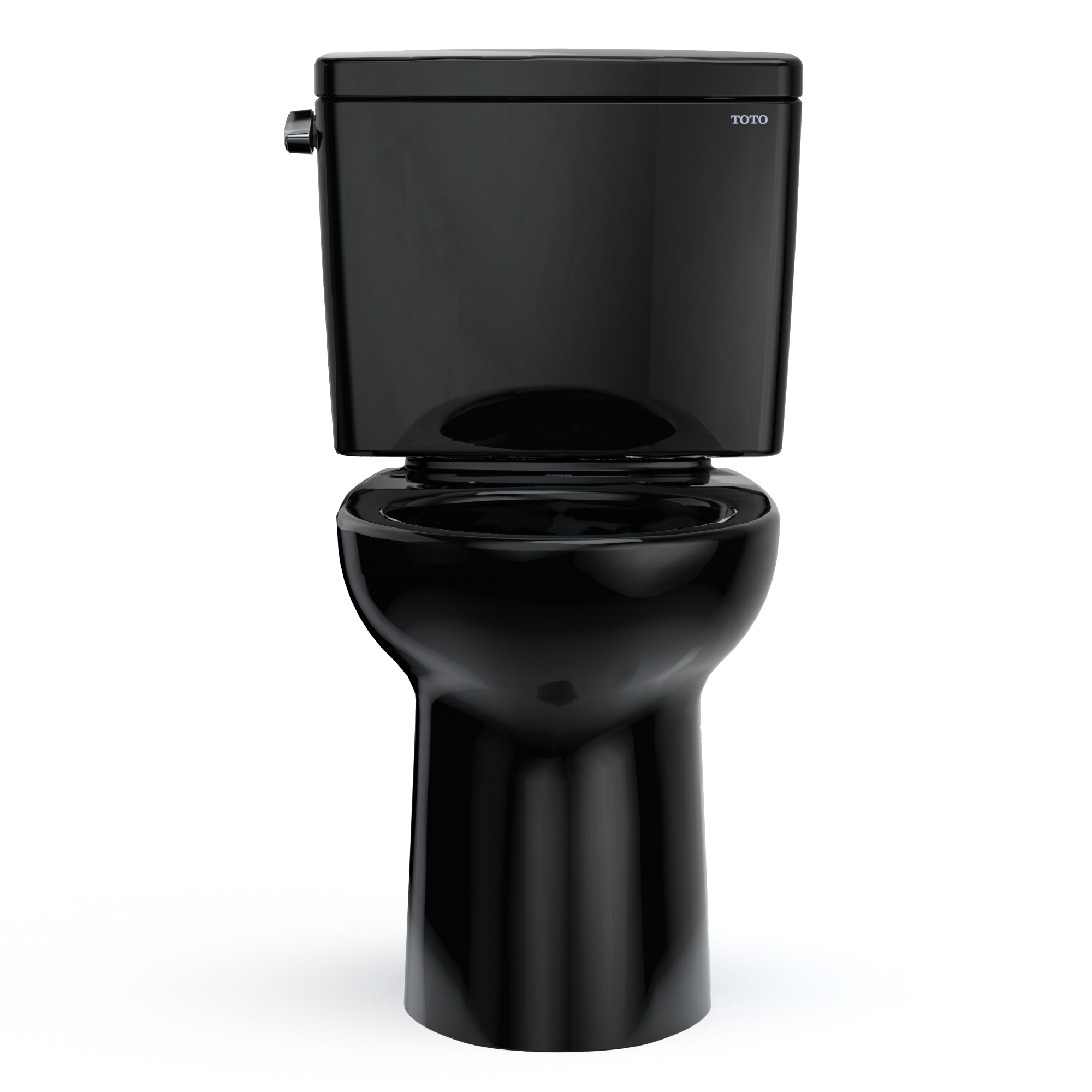TOTO CST776CEF#51 Drake Two-Piece Elongated 1.28 Gpf Universal Height Tornado Flush Toilet - Ebony