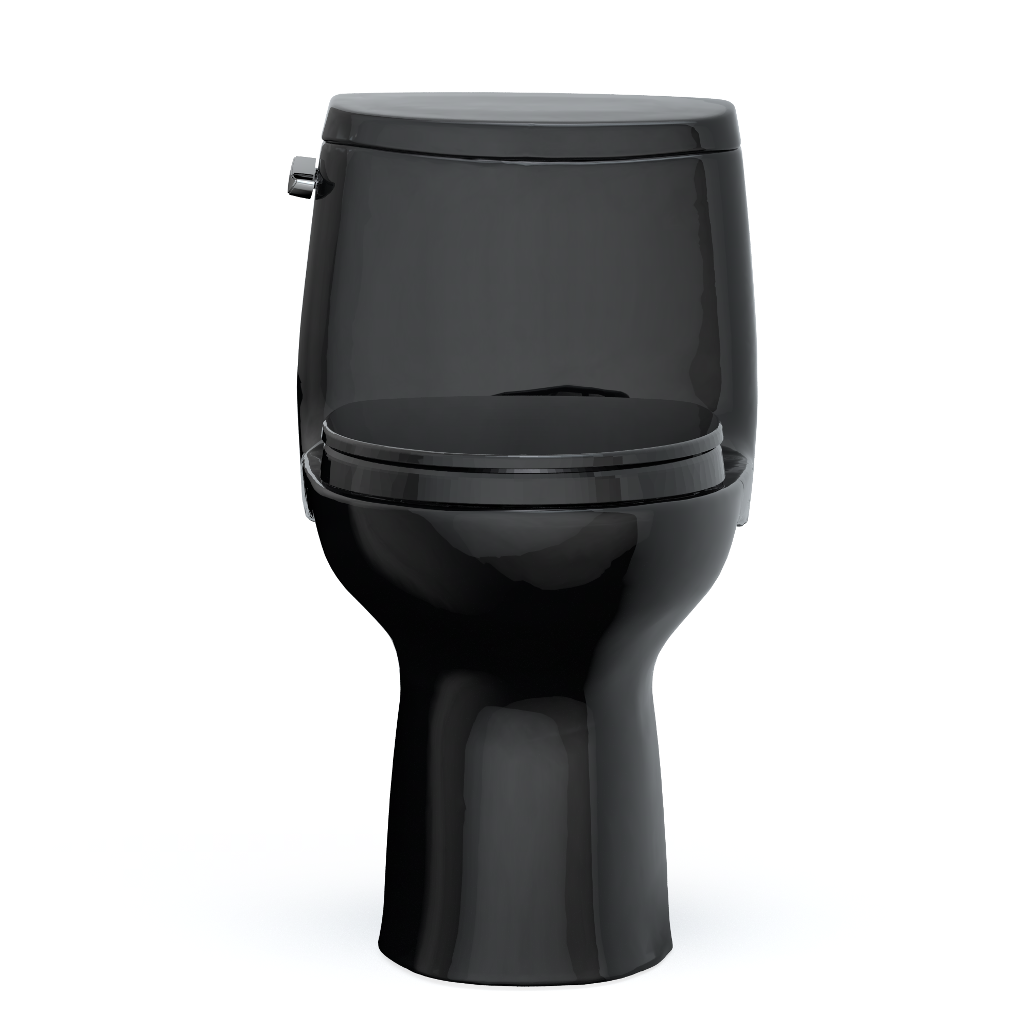TOTO MS604124CEF#51 Ultramax Ii One-Piece Elongated 1.28 Gpf Universal Height Toilet With Ss124 Softclose Seat - Ebony