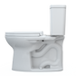 TOTO MS776124CSFG#01 Drake Two-Piece Elongated 1.6 GPF Universal Height TORNADO FLUSH Toilet with CEFIONTECT and SoftClose Seat , Cotton White