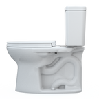 TOTO MS776124CEFG.10#01 Drake Two-Piece Elongated 1.28 Gpf Universal Height Tornado Flush  Toilet With 10 Inch Rough-In - Cotton White
