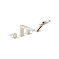 HANSGROHE 32557831 Metropol 4-Hole Roman Tub Set Trim with Lever Handles and 1.75 GPM Handshower - Polished Nickel