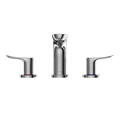 TOTO TLG01201U#CP Go Series 1.2 Gpm Two Handle Widespread Bathroom Sink Faucet With Drain Assembly - Polished Chrome