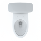 TOTO CST786CEFG.10#01 Drake Transitional Two-Piece Elongated 1.28 Gpf Universal Height Tornado Flush Toilet With 10 Inch Rough-In And Cefiontect - Cotton White