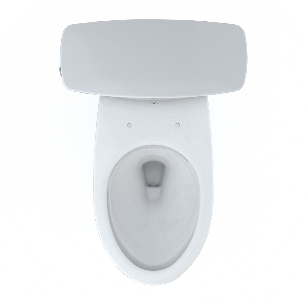 TOTO CST786CEFG#01 Drake Transitional Two-Piece Elongated 1.28 Gpf Universal Height Tornado Flush Toilet With Cefiontect - Cotton White