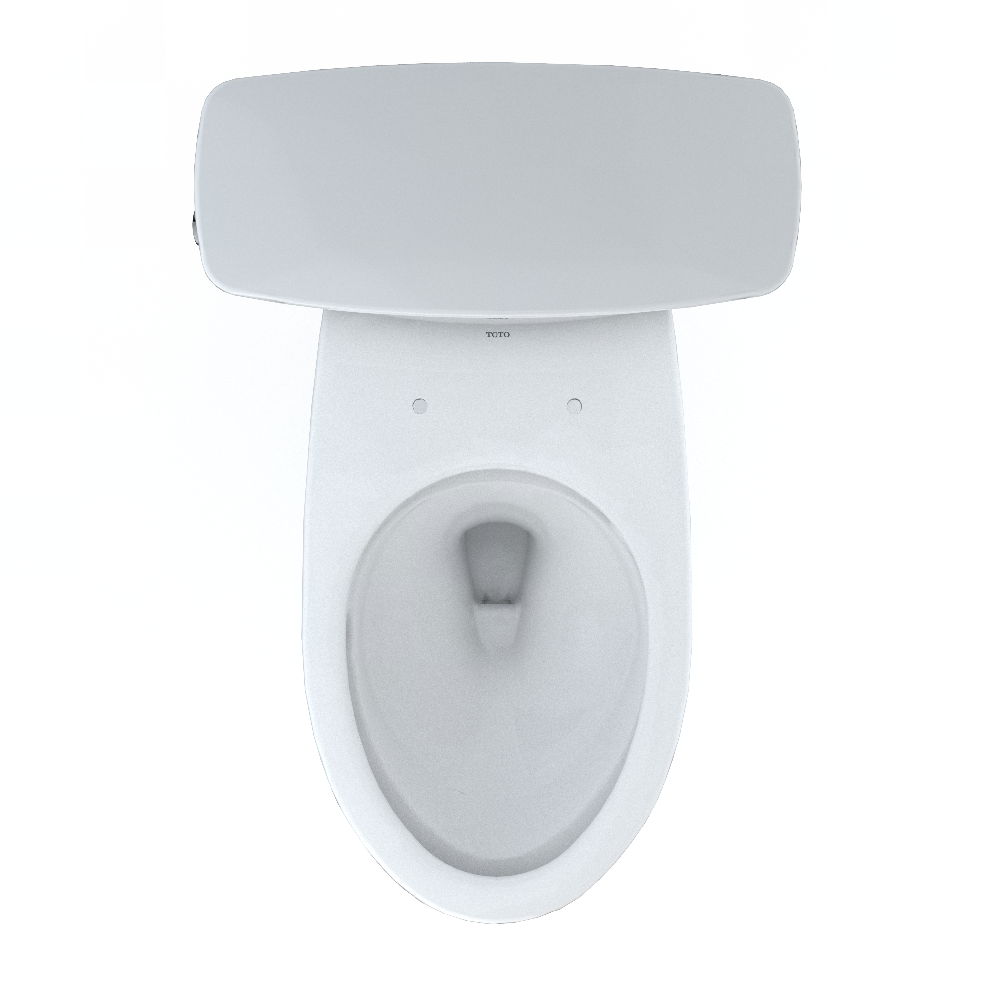 TOTO CST786CEFG#01 Drake Transitional Two-Piece Elongated 1.28 Gpf Universal Height Tornado Flush Toilet With Cefiontect - Cotton White