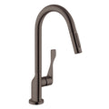 AXOR 39835341 Citterio HighArc Kitchen Faucet 2-Spray Pull-Down, 1.75 GPM - Brushed Black Chrome