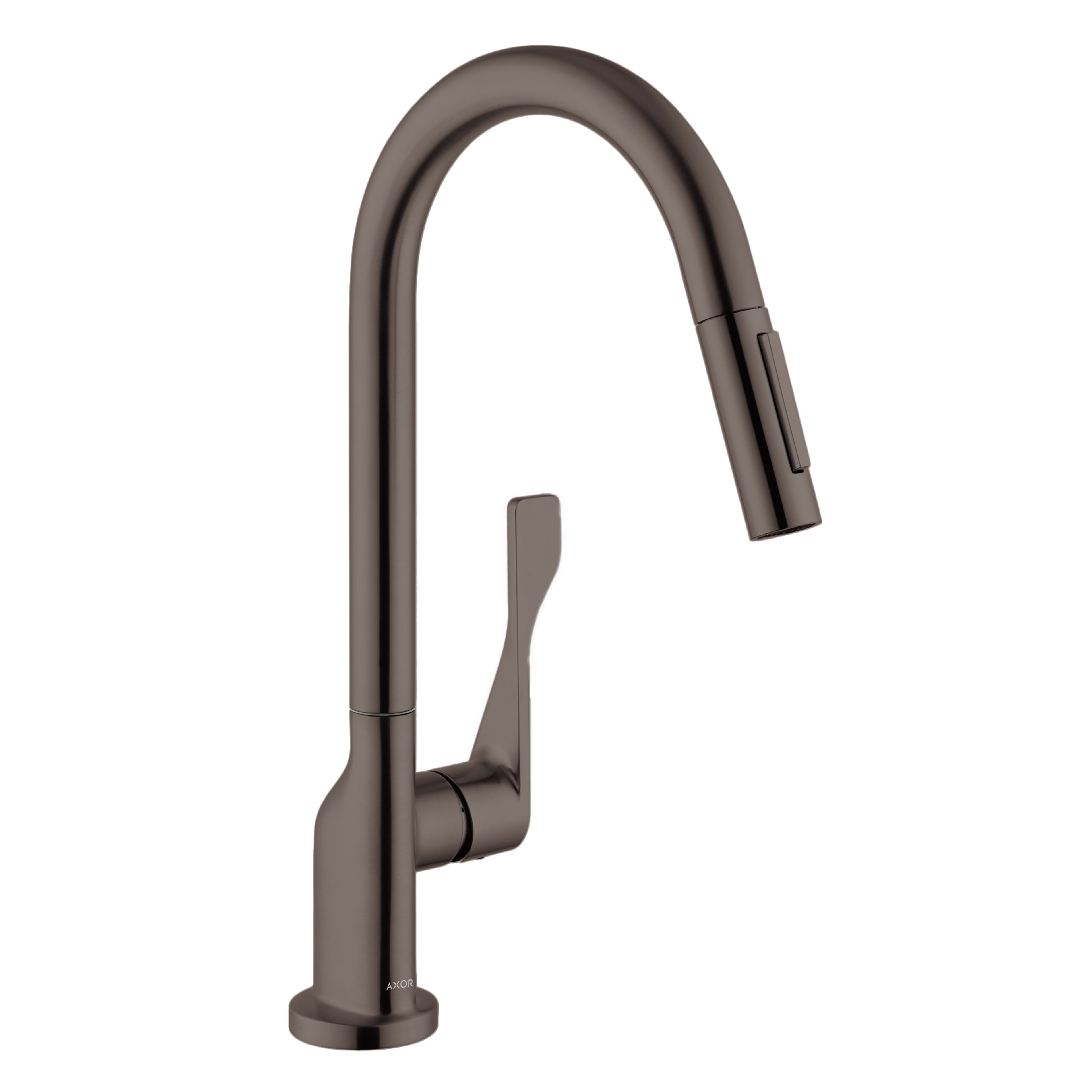 AXOR 39835341 Citterio HighArc Kitchen Faucet 2-Spray Pull-Down, 1.75 GPM - Brushed Black Chrome