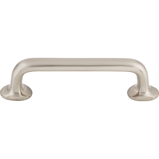 TOP KNOBS M1987 Aspen II Rounded 4" Center to Center Bar Pull - Brushed Satin Nickel