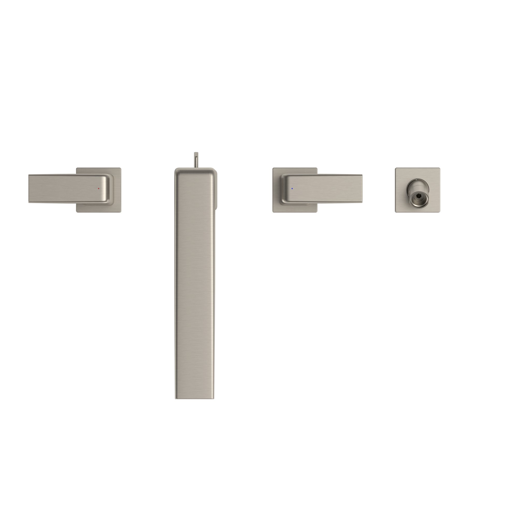 TOTO TBG10202U#BN Gb Two-Handle Deck-Mount Roman Tub Filler Trim With Handshower - Brushed Nickel