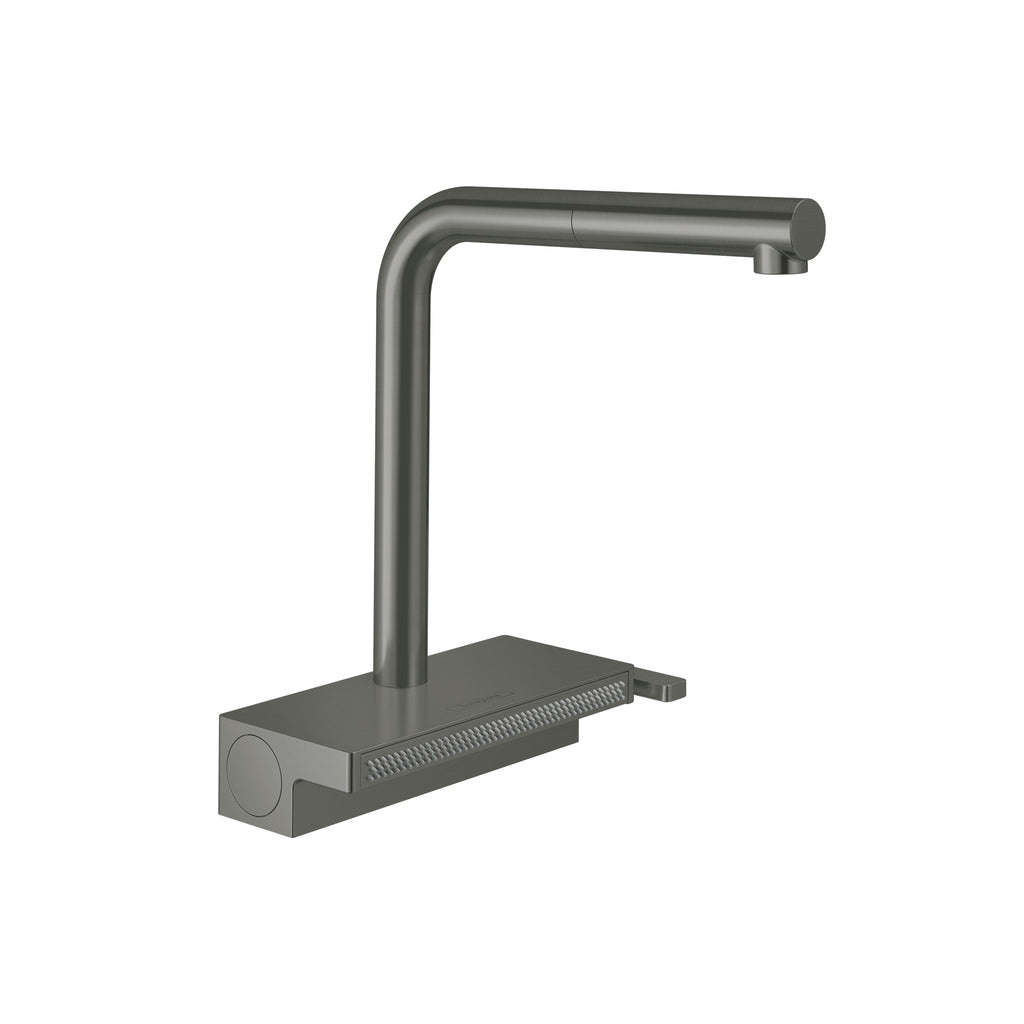 HANSGROHE 73836341 Aquno Select Kitchen Faucet, 2-Spray Pull-Out, 1.75 GPM - Brushed Black Chrome