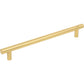 JEFFREY ALEXANDER 274BG Key West 224 mm Center-to-Center Bar Pull - Brushed Gold