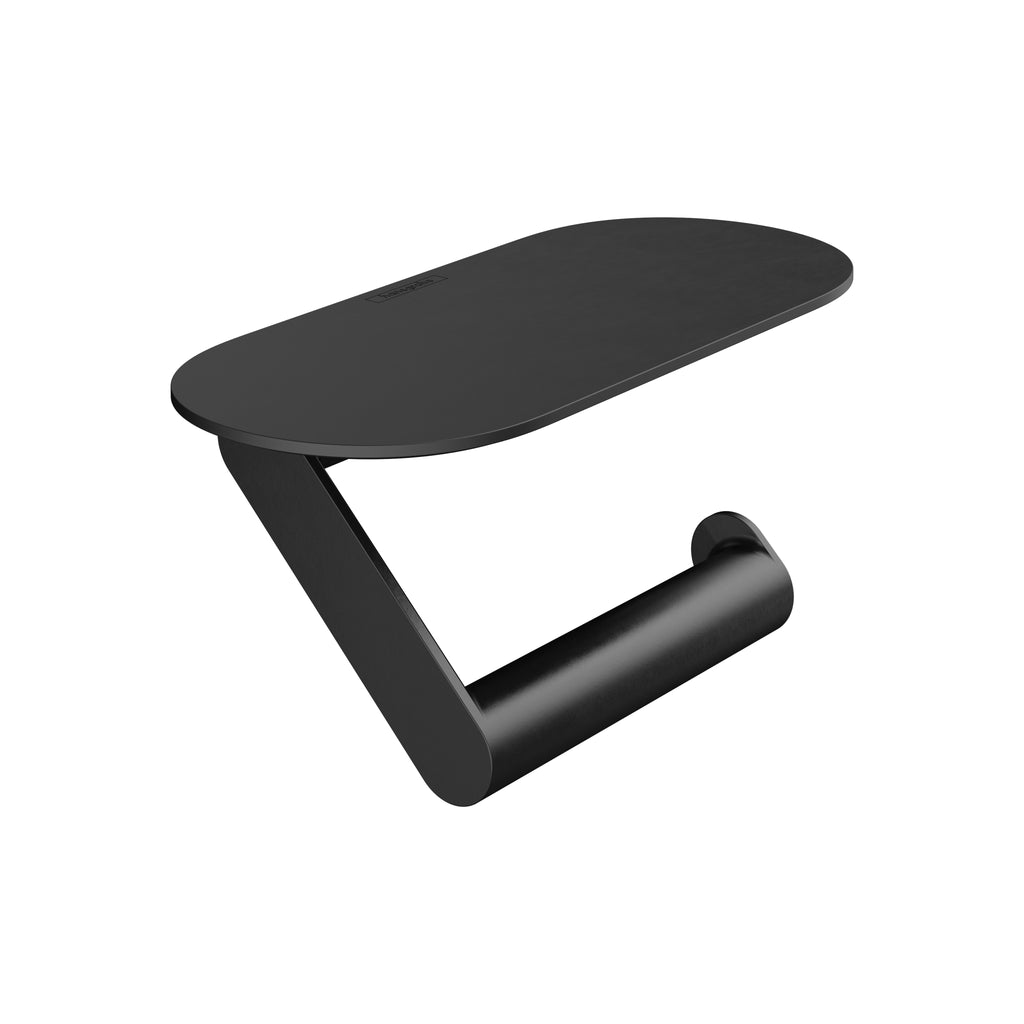 HANSGROHE 27928670 WallStoris Toilet Paper Holer with Shelf - Matte Black