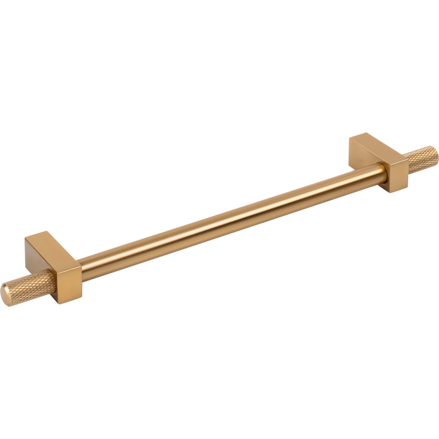 JEFFREY ALEXANDER 698-192SBZ Larkin Knurled Ends 192 mm Center-to-Center Bar Pull - Satin Bronze