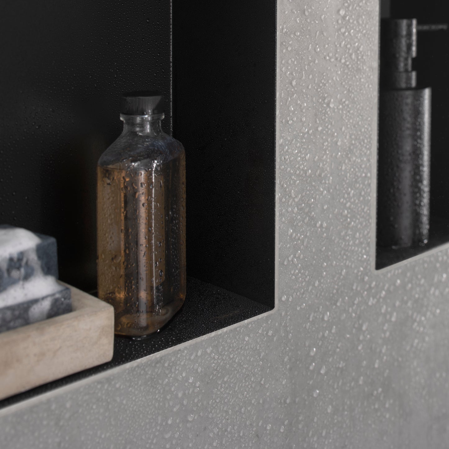 HANSGROHE 56070670 XtraStoris Minimalistic Wall Niche with Open Frame 12"x 6"x 4" - Matte Black
