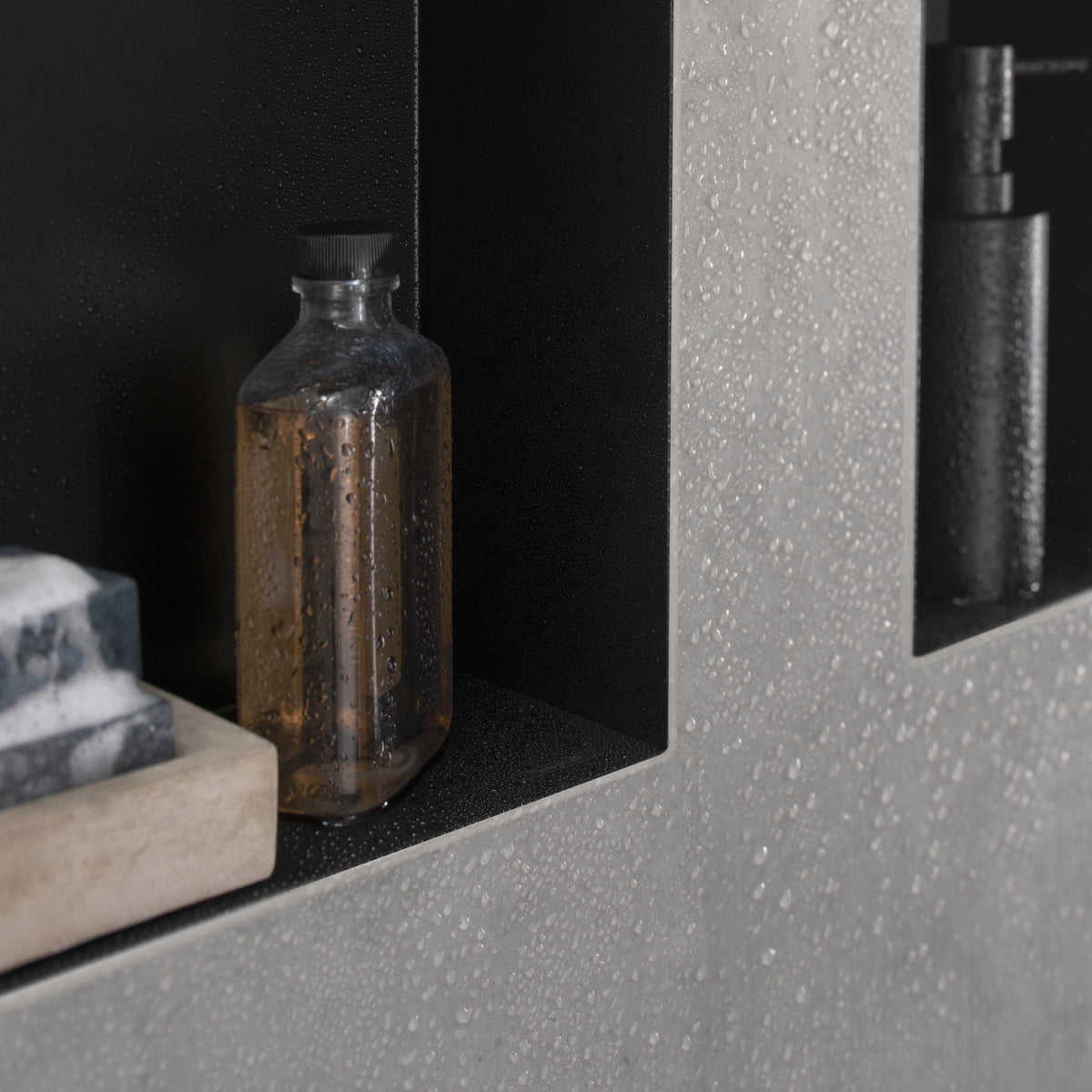HANSGROHE 56073670 XtraStoris Minimalistic Wall Niche with Open Frame 12"x 12"x 4" - Matte Black