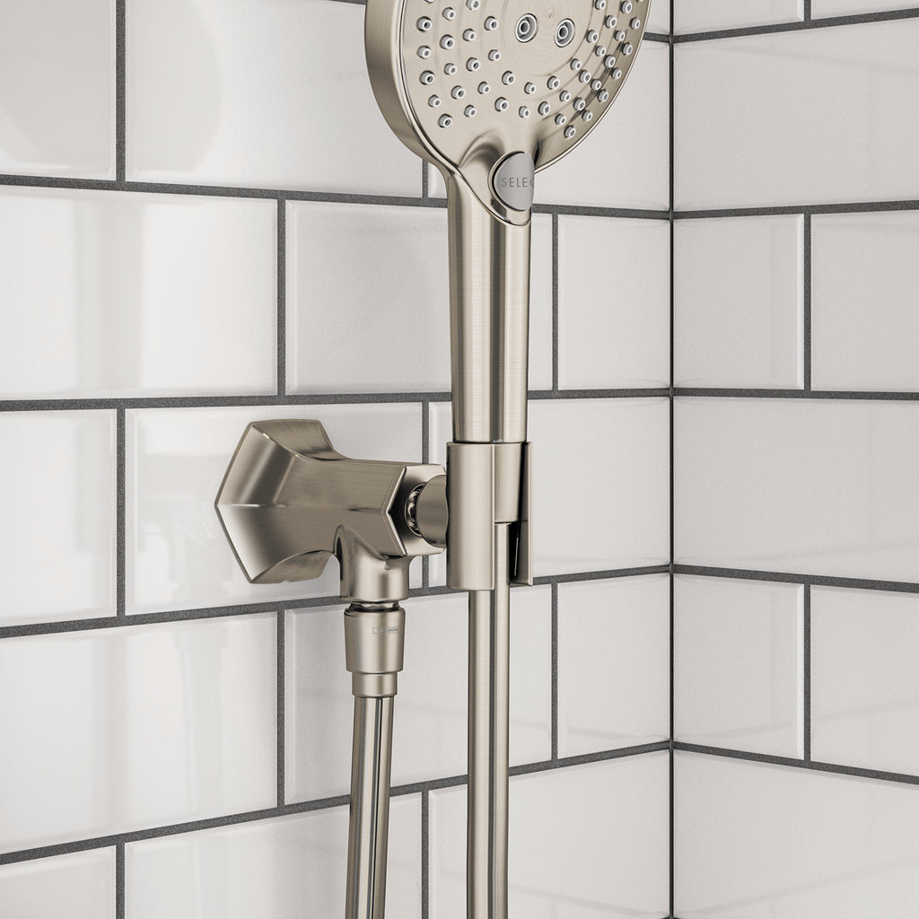 HANSGROHE 04831820 Locarno Handshower Holder with Outlet - Brushed Nickel