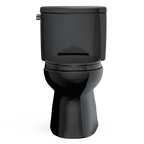 TOTO MS474124CEF#51 Vespin Ii Two-Piece Elongated 1.28 Gpf Universal Height Toilet With Ss124 Softclose Seat - Ebony