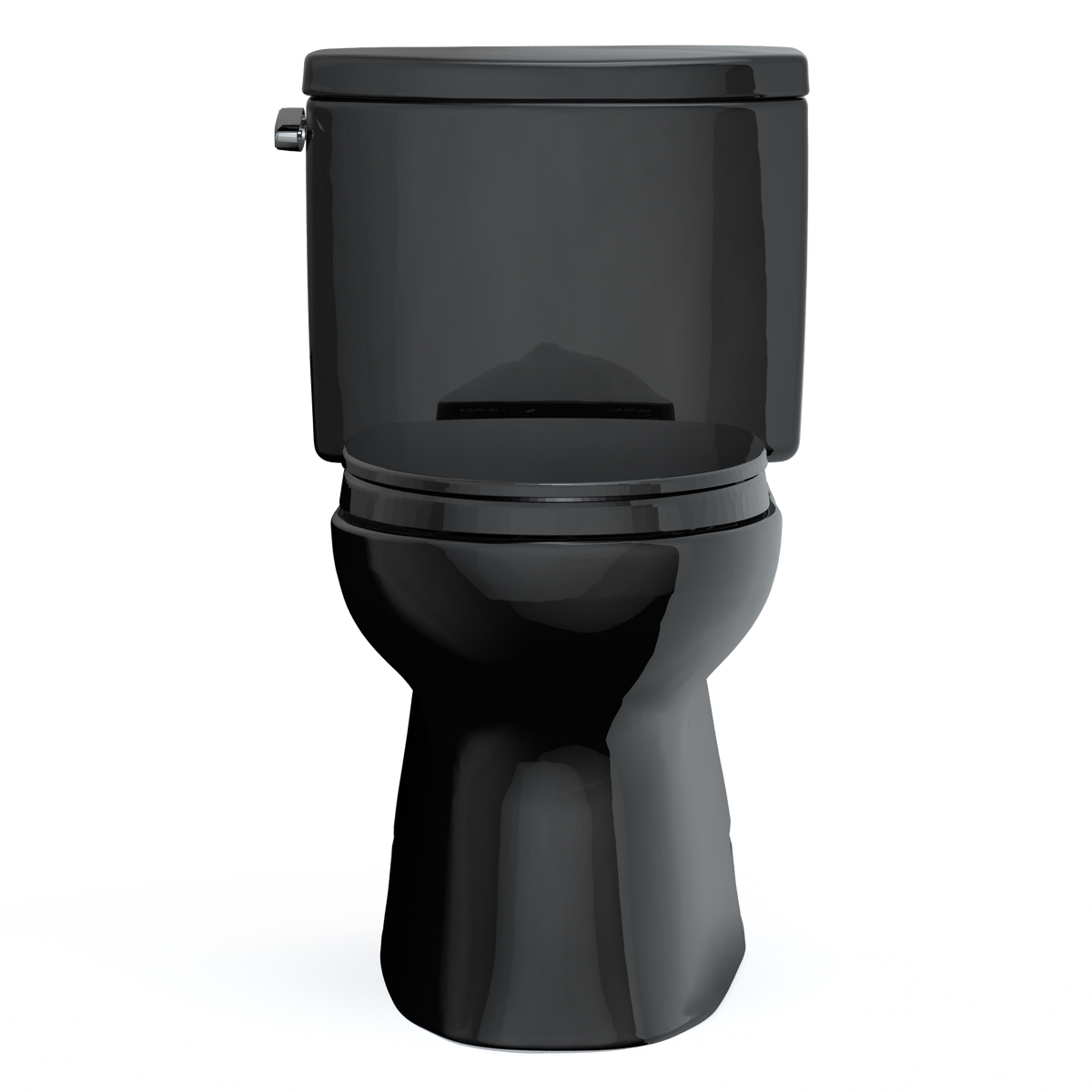 TOTO MS474124CEF#51 Vespin Ii Two-Piece Elongated 1.28 Gpf Universal Height Toilet With Ss124 Softclose Seat - Ebony