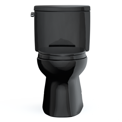 TOTO MS474124CEF#51 Vespin Ii Two-Piece Elongated 1.28 Gpf Universal Height Toilet With Ss124 Softclose Seat - Ebony