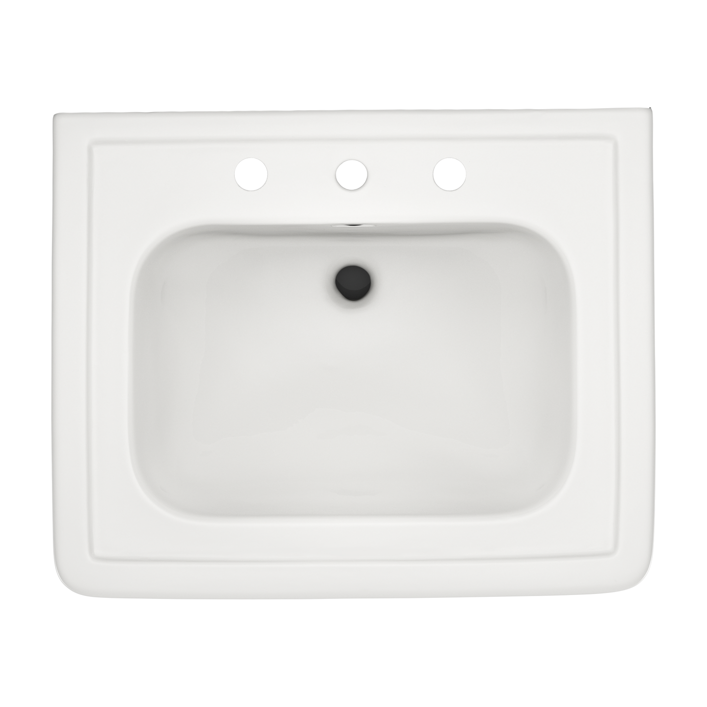 TOTO LPT530.8N#11 Promenade 27-1/2" X 22-1/4" Rectangular Pedestal Bathroom Sink For 8 Inch Center Faucets - Colonial White