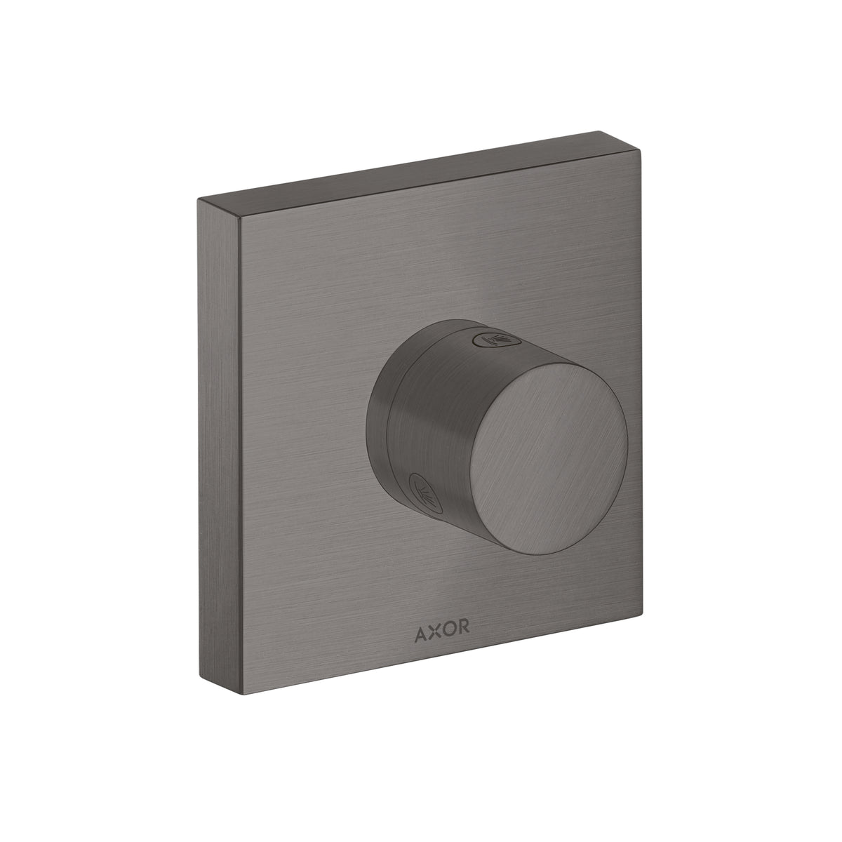 AXOR 10932341 ShowerSolutions Diverter Trim Trio/Quattro 5" x 5" - Brushed Black Chrome