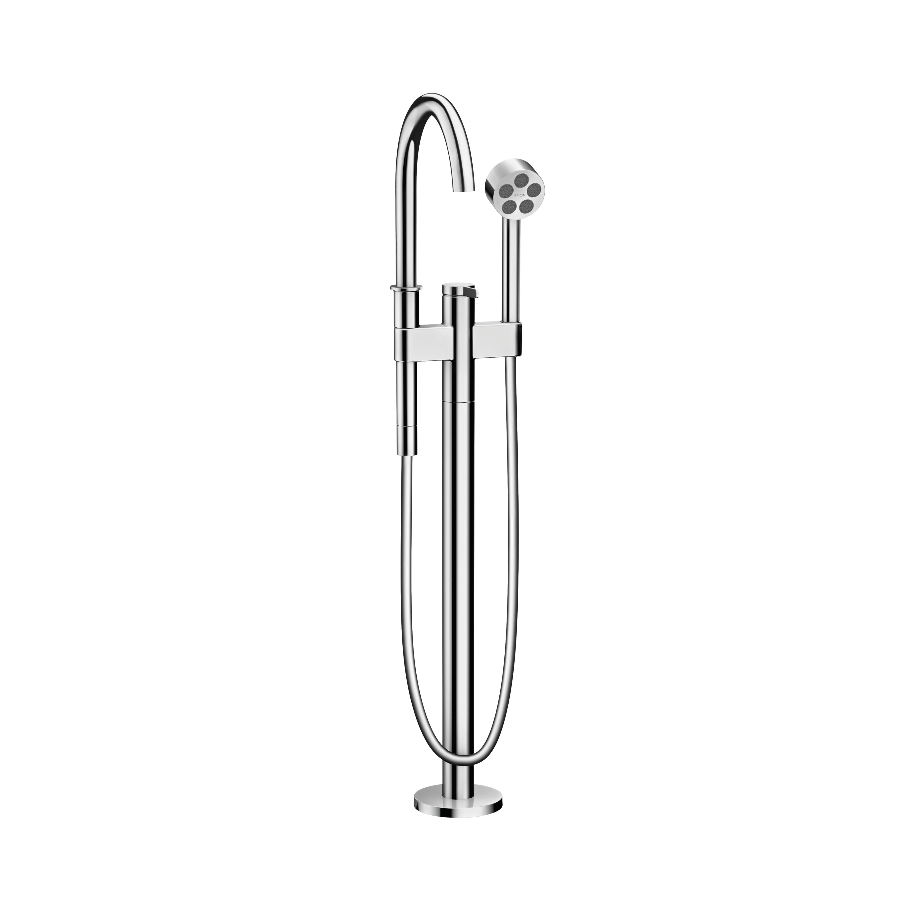 AXOR 48441001 ONE Freestanding Tub Filler Trim with 1.75 GPM Handshower - Chrome