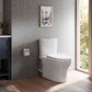 TOTO MS446124CEMGN#03 Aquia IV WASHLET+ Two-Piece Elongated Dual Flush 1.28 and 0.9 GPF Toilet with CEFIONTECT , Bone