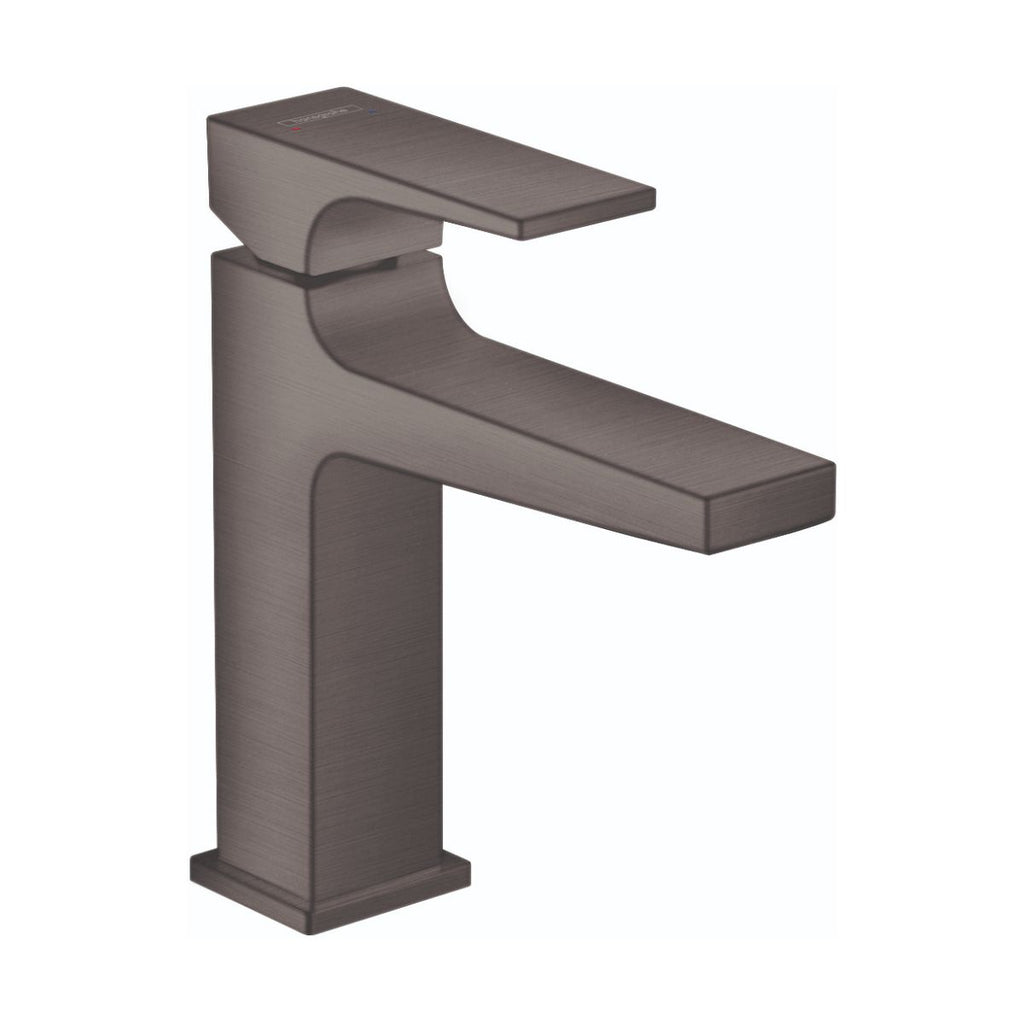HANSGROHE 32506341 Metropol Single-Hole Faucet 110 with Lever Handle and Pop-Up Drain, 1.2 GPM - Brushed Black Chrome