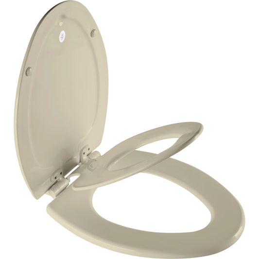 NextStep2 Children's Elongated Closed Front Toilet Seat in Bone