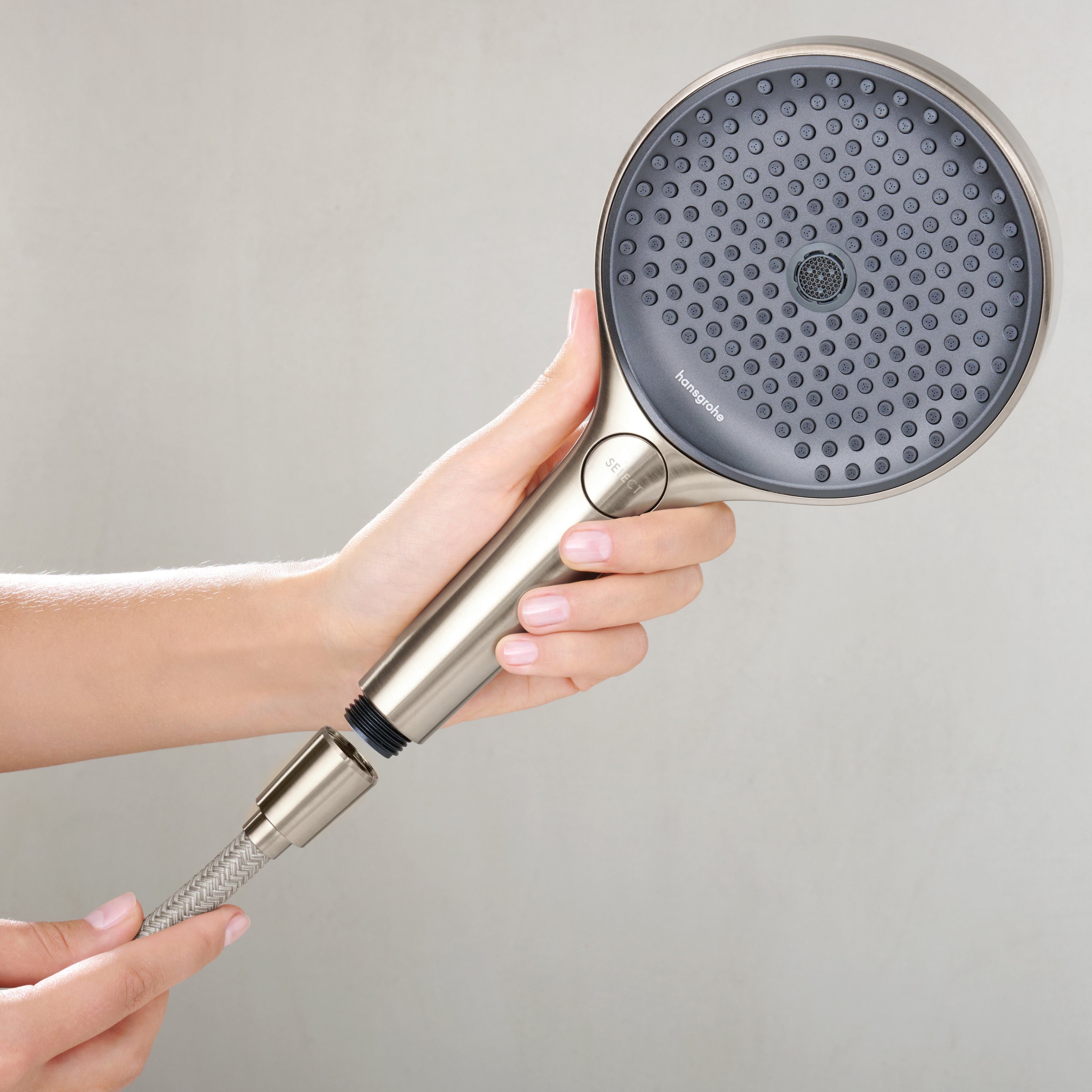 HANSGROHE 28230820 DesignFlex Textile Handshower Hose, 80" - Brushed Nickel
