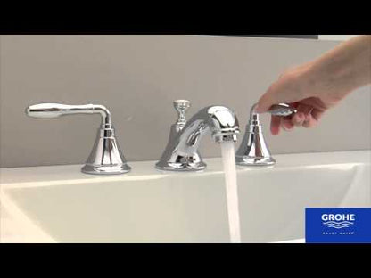 GROHE 2080000A Seabury 8-inch Widespread 2-Handle S-Size Bathroom Faucet 1.2 GPM - Chrome