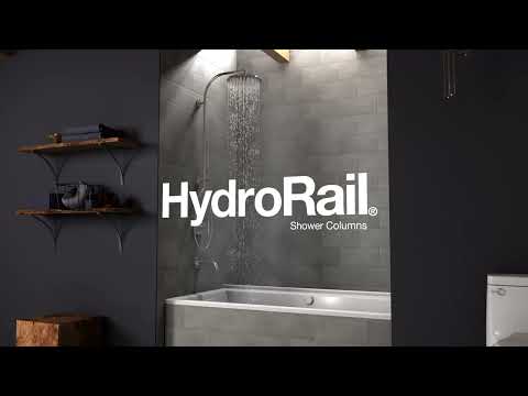 KOHLER K-45211-BL Hydrorail-R Arch Shower Column - Matte Black