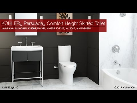 KOHLER K-3569-96 Persuade Curv Toilet Tank, Dual-Flush - Biscuit